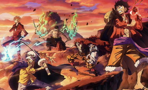 当国人画师在《海贼王》团建